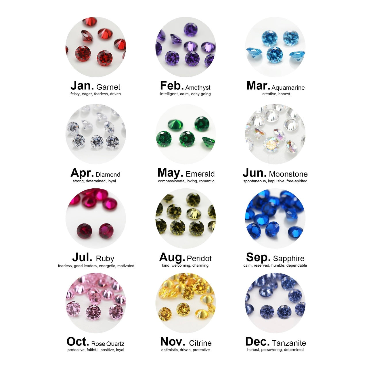Darling Birthstone Stackable