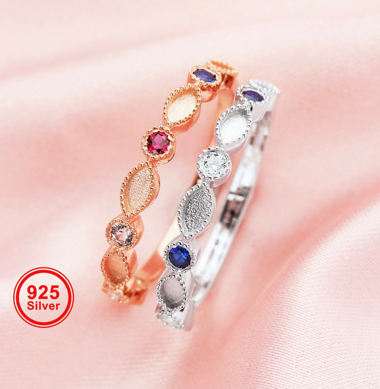 Multiple Color Birthstone Band