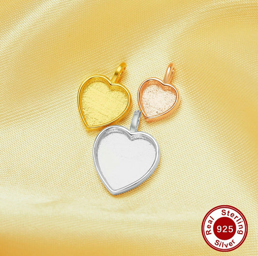 6 MM Heart Pendant (Chain not included)